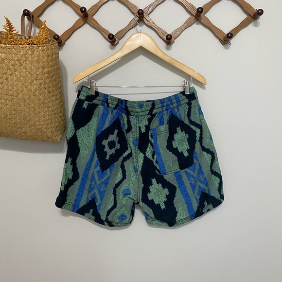 Urban Outfitters Blue and Green Patterned Athletic Shorts - Picture 3 of 5